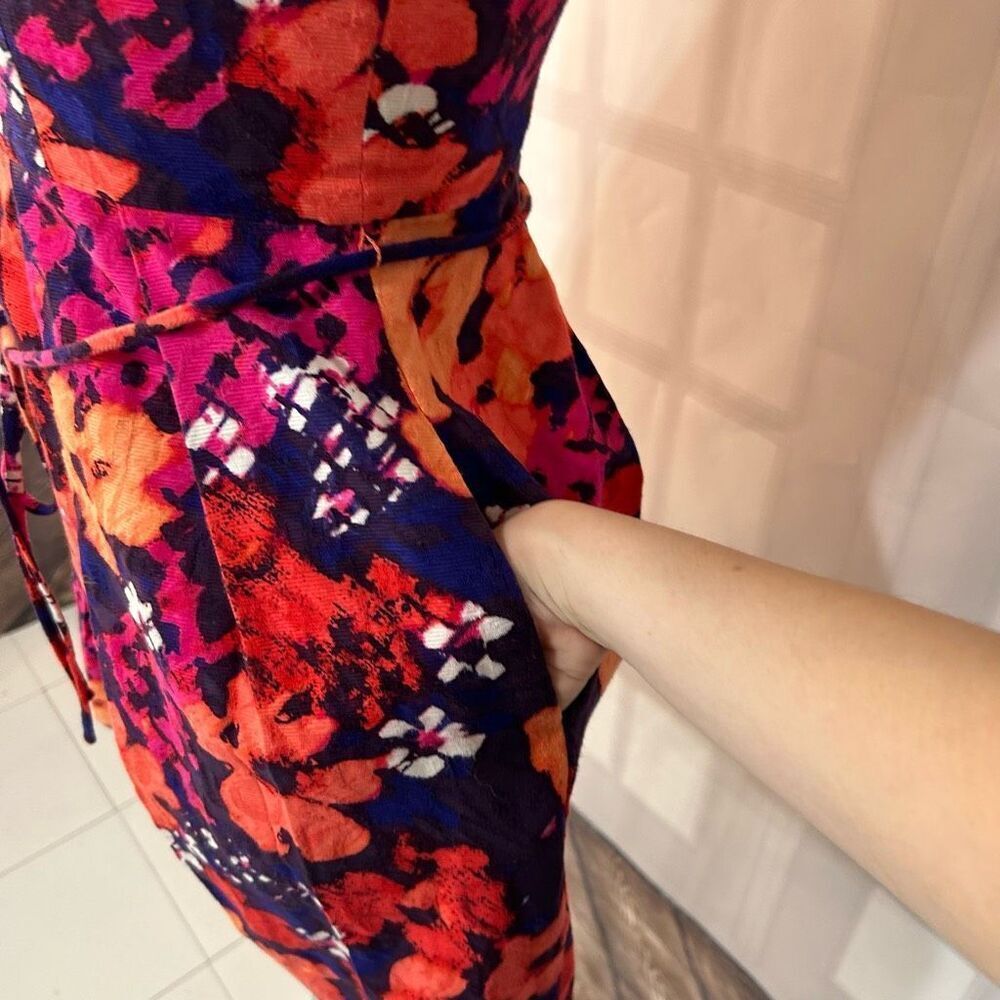 Shoshanna Floral Fit and Flare Dress Size 2 - Picture 3 of 10